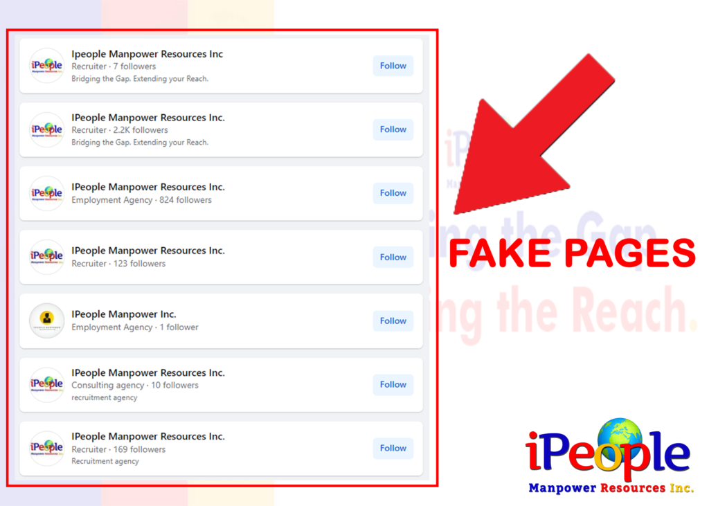 Beware of Fake Pages